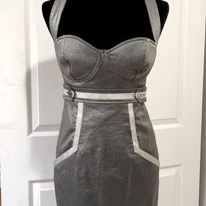 Guess by Marciano Silver Chrome Dress